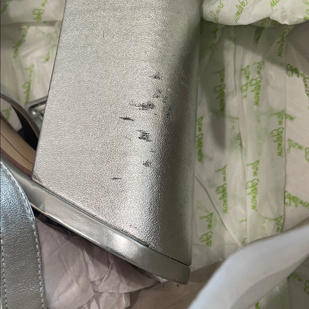 Sam Edelman Silver Platform Heels - Picture 6 of 6